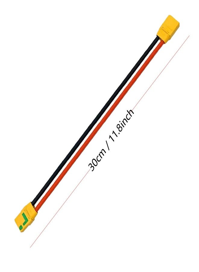 LINSYRC 1-Piece XT90-S Anti-Spark Female Connector to XT90 Male Connector Extension Cable 30CM 10AWG for RC Model Vehicle Aircraft Model (XT90 Extension Cable) - Image 3